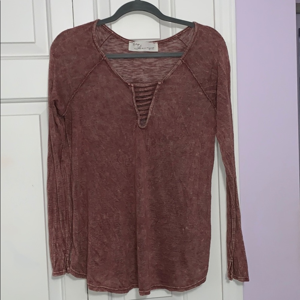 Vintage Havana Burnt Pink Long Sleeve